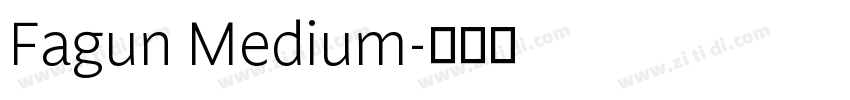 Fagun Medium字体转换